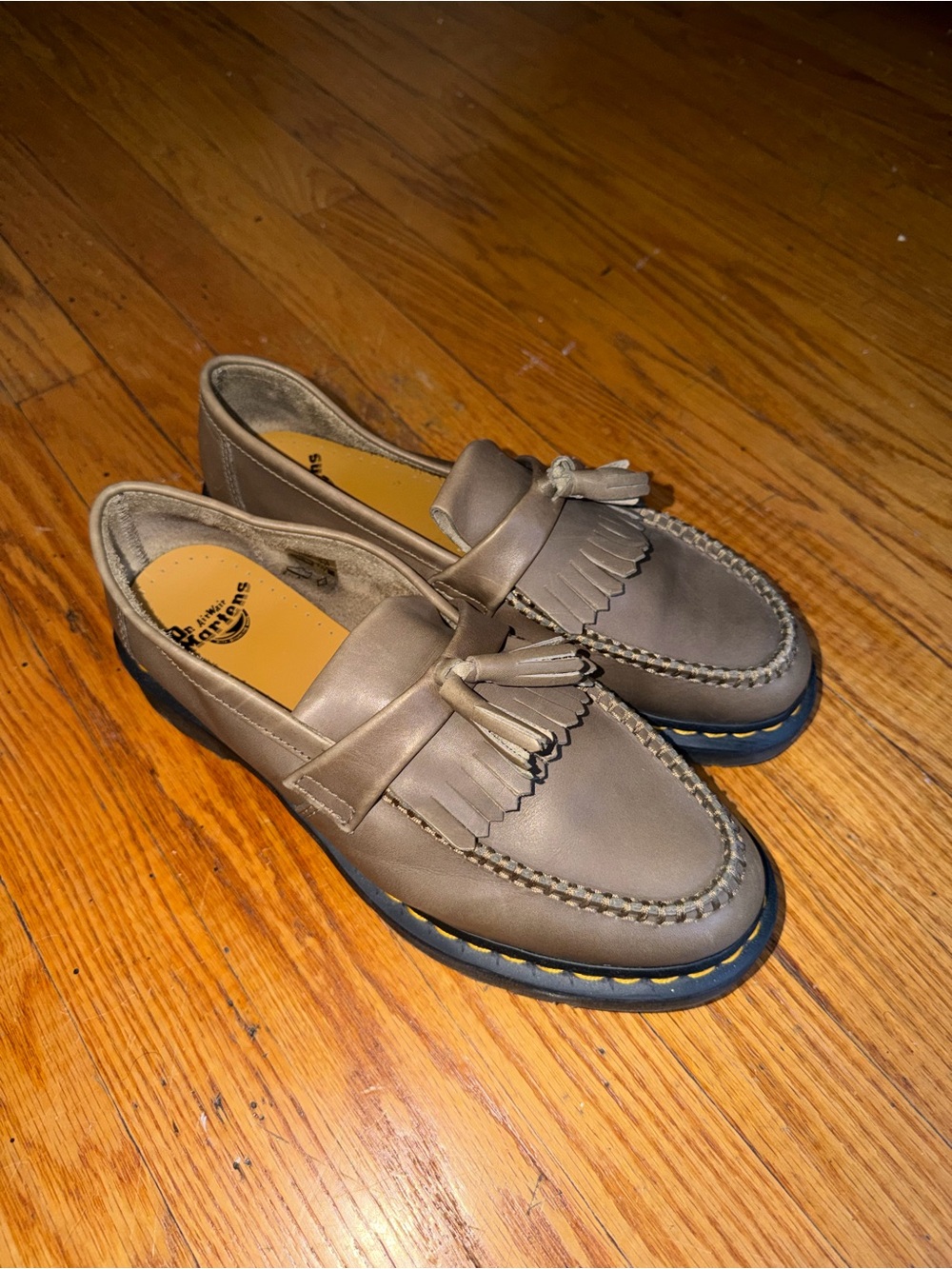 Dr. Martens Olive Tassel Loafers for Men